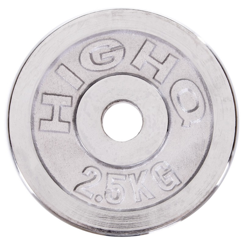 Млинці диски хромовані HIGHQ SPORT TA-1451-2_5S 30мм 2,5кг хром