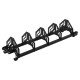 Стійка горизонтальна для бамперних млинців дисків пересувна Bumper Plate Rack Mdbuddy TA-1691 розмір-130x30x26см чорний