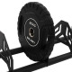Стійка горизонтальна для бамперних млинців дисків пересувна Bumper Plate Rack Mdbuddy TA-1691 розмір-130x30x26см чорний
