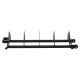 Стійка горизонтальна для бамперних млинців дисків пересувна Bumper Plate Rack Mdbuddy TA-1691 розмір-130x30x26см чорний