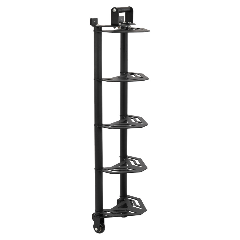 Стійка горизонтальна для бамперних млинців дисків пересувна Bumper Plate Rack Mdbuddy TA-1691 розмір-130x30x26см чорний