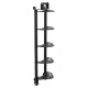 Стійка горизонтальна для бамперних млинців дисків пересувна Bumper Plate Rack Mdbuddy TA-1691 розмір-130x30x26см чорний