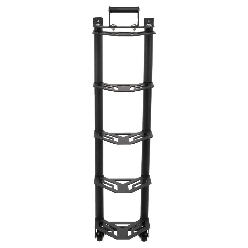 Стійка горизонтальна для бамперних млинців дисків пересувна Bumper Plate Rack Mdbuddy TA-1691 розмір-130x30x26см чорний