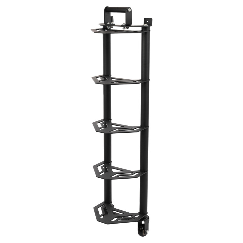 Стійка горизонтальна для бамперних млинців дисків пересувна Bumper Plate Rack Mdbuddy TA-1691 розмір-130x30x26см чорний