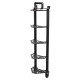 Стійка горизонтальна для бамперних млинців дисків пересувна Bumper Plate Rack Mdbuddy TA-1691 розмір-130x30x26см чорний
