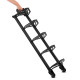 Стійка горизонтальна для бамперних млинців дисків пересувна Bumper Plate Rack Mdbuddy TA-1691 розмір-130x30x26см чорний