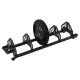 Стійка горизонтальна для бамперних млинців дисків пересувна Bumper Plate Rack Mdbuddy TA-1691 розмір-130x30x26см чорний
