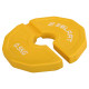 Блини диски змінні гумові Rubber Change Plates Zelart TA-1692-0_5 0,5 кг жовтий