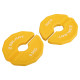 Блини диски змінні гумові Rubber Change Plates Zelart TA-1692-0_5 0,5 кг жовтий