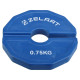Блини диски змінні гумові Rubber Change Plates Zelart TA-1692-0_75 0,75 кг синій