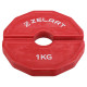 Блини диски змінні гумові Rubber Change Plates Zelart TA-1692-1 1кг червоний