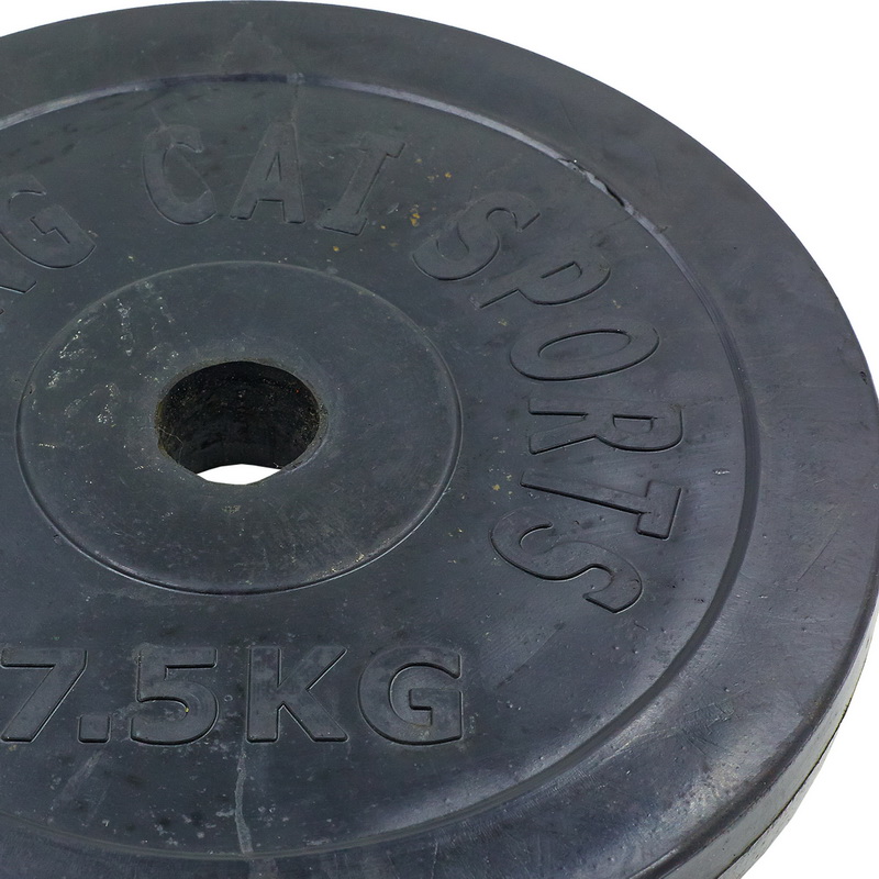 Млинці диски гумові SHUANG CAI SPORTS TA-1803-7_5B 52мм 7,5кг чорний