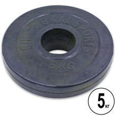 Млинці диски гумові SHUANG CAI SPORTS TA-1836-5B 52мм 5кг чорний