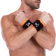 Бинти кистьові для жиму STRENGTH WRIST WRAPS Zelart TA-2256 2штуки чорний-помаранчевий