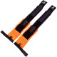 Бинти кистьові для жиму STRENGTH WRIST WRAPS Zelart TA-2256 2штуки чорний-помаранчевий