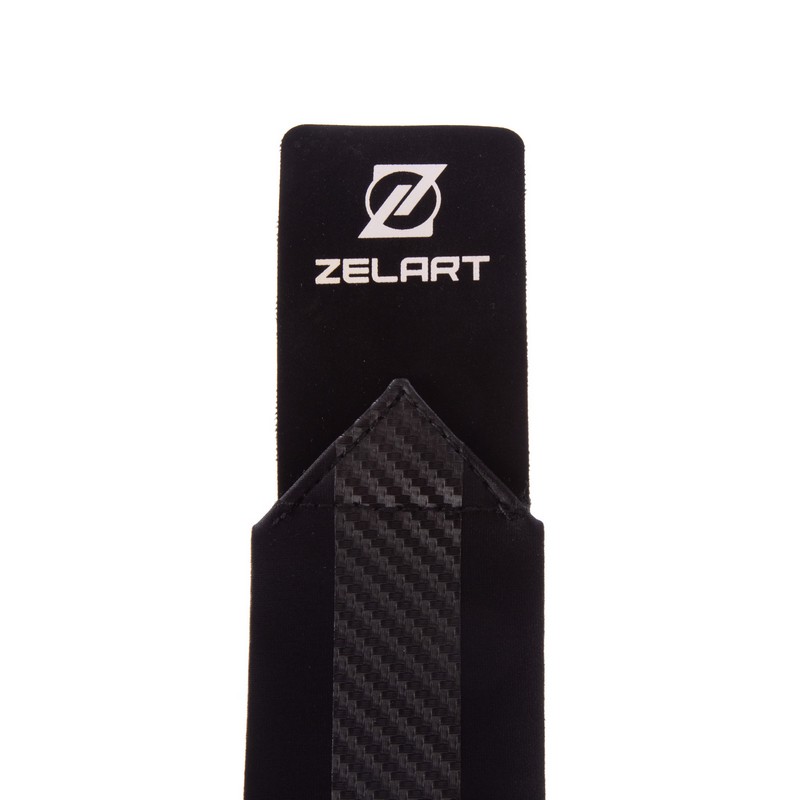 Бинти кистьові для жиму STRENGTH WRIST WRAPS Zelart TA-2256 2штуки чорний-помаранчевий