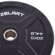 Бамперні диски гумові Bumper Plates Zelart TA-2258-20 50,4мм 20кг чорний