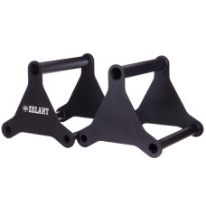 Бруси мобільні паралети упори для віджимань Zelart PUSH-UP BAR TA-2276 2шт 37х33х33см чорний