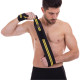 Бинти кистьові для жиму STRENGTH WRIST WRAPS Zelart TA-2645 2шт чорний-жовтий