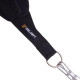 Пояс атлетичний для обтяження текстильний з ланцюгом та карабіном Zelart Dipping Belt TA-2647 спинка-20см чорний