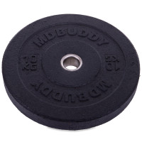 Бамперні диски гумові Bumper Plates MDbuddy TA-2676-10 51мм 10кг чорний