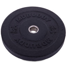 Бамперні диски гумові Bumper Plates MDbuddy TA-2676-10 51мм 10кг чорний