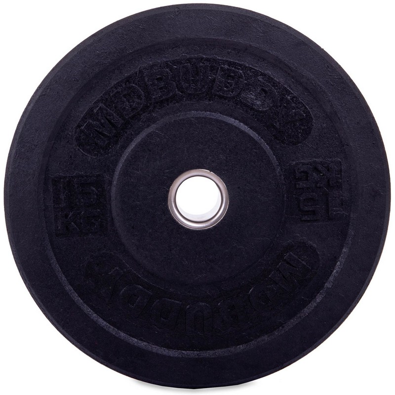Бамперні диски гумові Bumper Plates MDbuddy TA-2676-15 51мм 15кг чорний