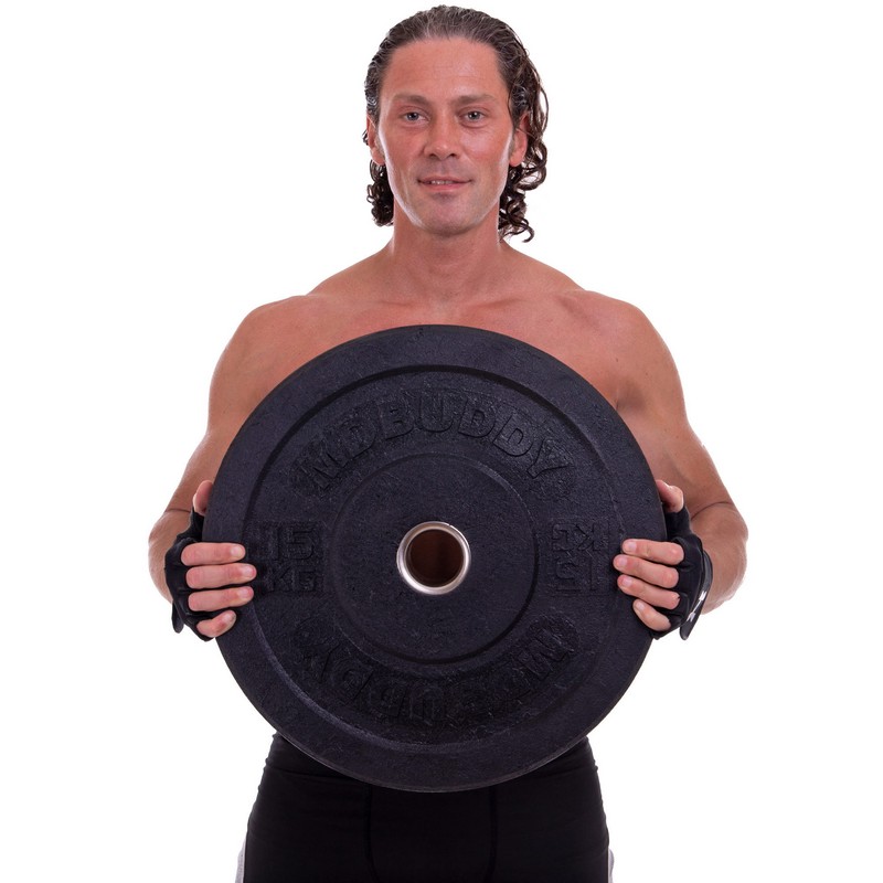 Бамперні диски гумові Bumper Plates MDbuddy TA-2676-15 51мм 15кг чорний