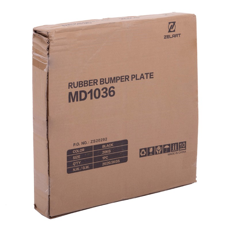 Бамперні диски гумові Bumper Plates MDbuddy TA-2676-15 51мм 15кг чорний