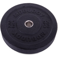 Бамперні диски гумові Bumper Plates MDbuddy TA-2676-20 51мм 20кг чорний