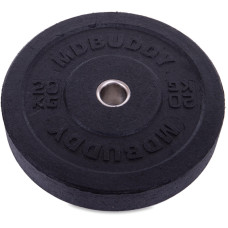 Бамперні диски гумові Bumper Plates MDbuddy TA-2676-20 51мм 20кг чорний