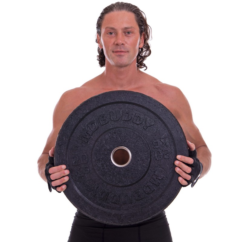 Бамперні диски гумові Bumper Plates MDbuddy TA-2676-20 51мм 20кг чорний