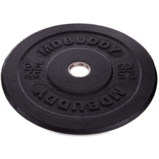 Бамперні диски гумові Bumper Plates MDbuddy TA-2676-2_5 51мм 2,5кг чорний
