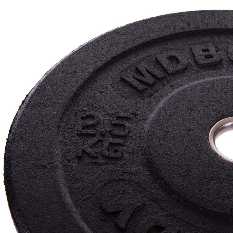 Бамперні диски гумові Bumper Plates MDbuddy TA-2676-2_5 51мм 2,5кг чорний