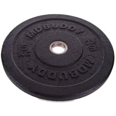 Бамперні диски гумові Bumper Plates MDbuddy TA-2676-5 51мм 5кг чорний