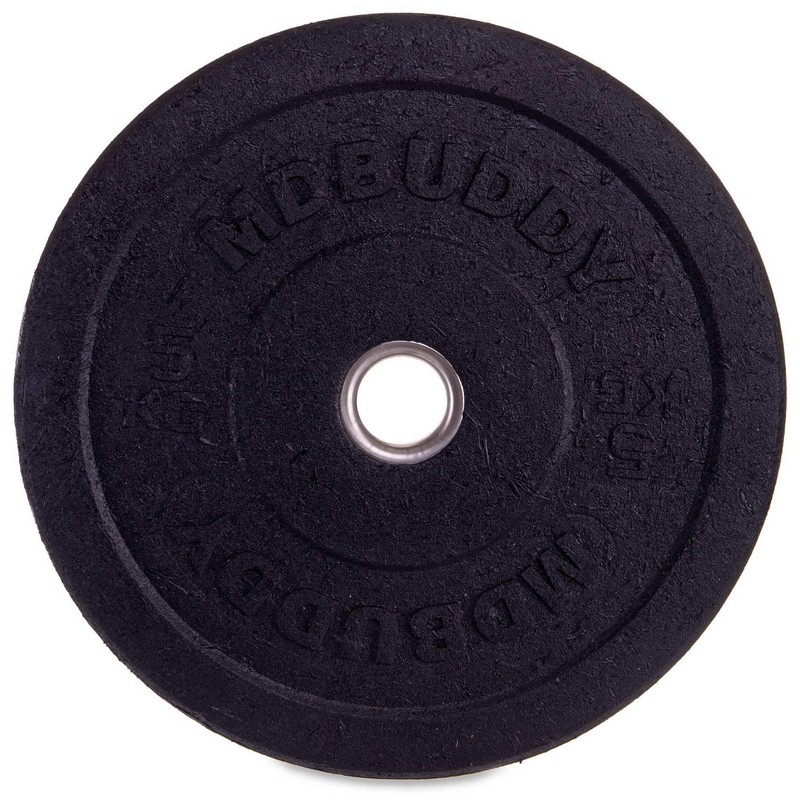 Бамперні диски гумові Bumper Plates MDbuddy TA-2676-5 51мм 5кг чорний