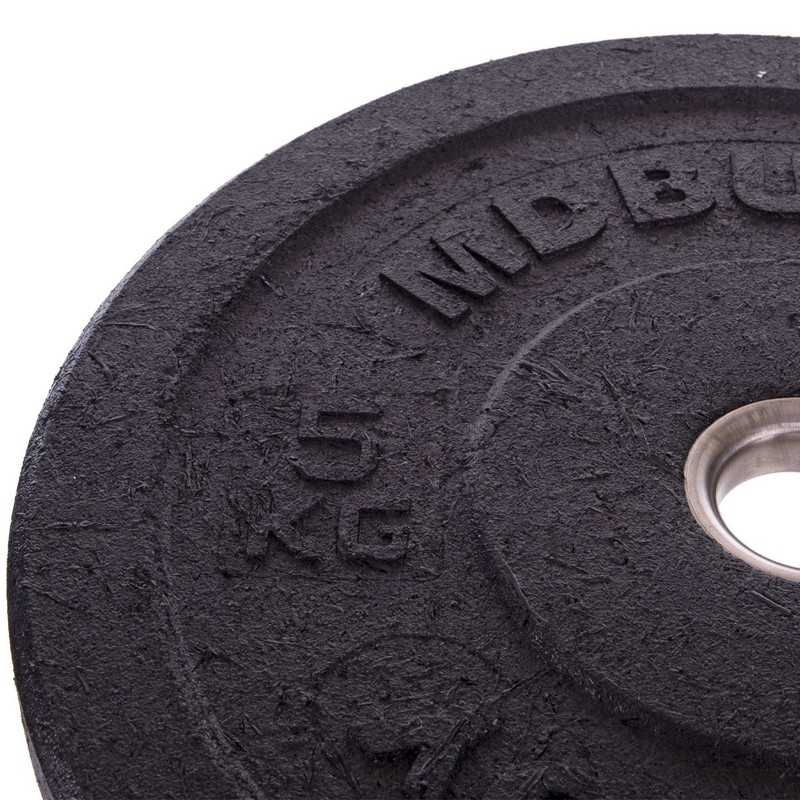 Бамперні диски гумові Bumper Plates MDbuddy TA-2676-5 51мм 5кг чорний