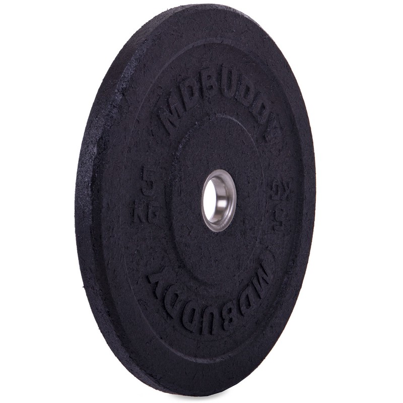 Бамперні диски гумові Bumper Plates MDbuddy TA-2676-5 51мм 5кг чорний