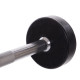 Штанга нерозбірна з фіксованою вагою пряма гумова Zelart Rubber Coated Barbell TA-2685-10 довжина-95см 10кг чорний