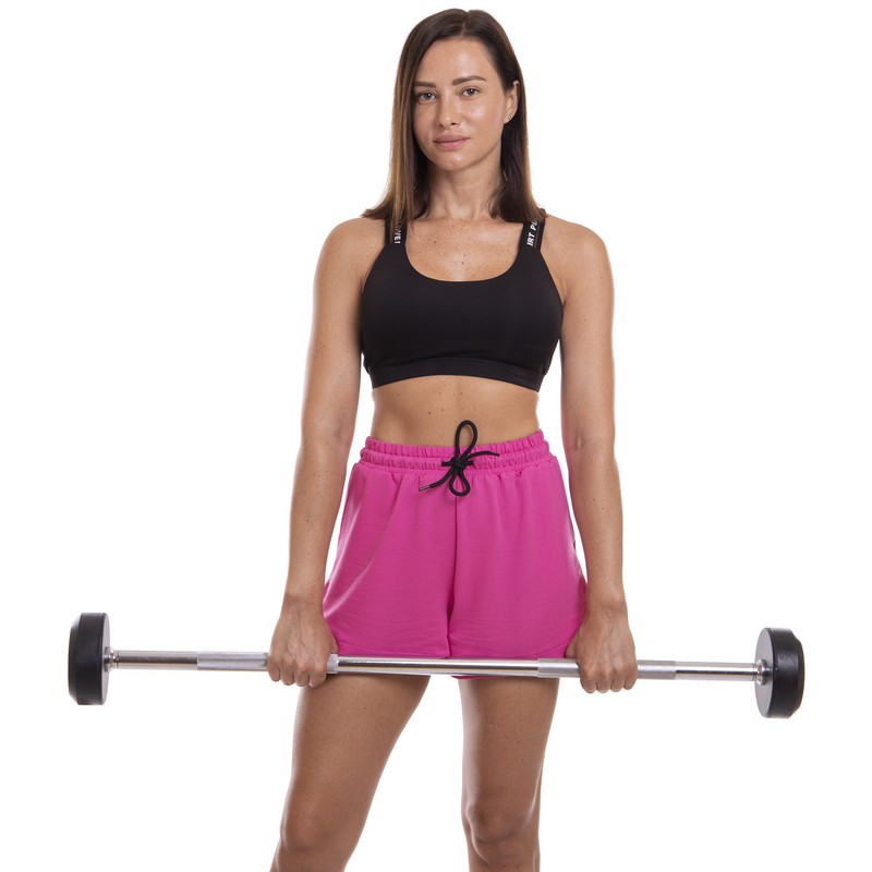 Штанга нерозбірна з фіксованою вагою пряма гумова Zelart Rubber Coated Barbell TA-2685-10 довжина-95см 10кг чорний