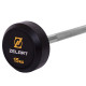 Штанга нерозбірна з фіксованою вагою пряма гумова Zelart Rubber Coated Barbell TA-2685-15 довжина-95см 15кг чорний