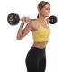 Штанга нерозбірна з фіксованою вагою пряма гумова Zelart Rubber Coated Barbell TA-2685-15 довжина-95см 15кг чорний