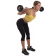 Штанга нерозбірна з фіксованою вагою пряма гумова Zelart Rubber Coated Barbell TA-2685-15 довжина-95см 15кг чорний