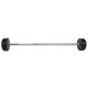 Штанга нерозбірна з фіксованою вагою пряма гумова Zelart Rubber Coated Barbell TA-2685-20 довжина-95см 20кг чорний