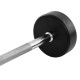 Штанга нерозбірна з фіксованою вагою пряма гумова Zelart Rubber Coated Barbell TA-2685-20 довжина-95см 20кг чорний