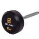 Штанга нерозбірна з фіксованою вагою пряма гумова Zelart Rubber Coated Barbell TA-2685-30 довжина-95см 30кг чорний