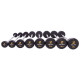 Штанга нерозбірна з фіксованою вагою пряма гумова Zelart Rubber Coated Barbell TA-2685-30 довжина-95см 30кг чорний