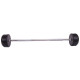 Штанга нерозбірна з фіксованою вагою пряма гумова Zelart Rubber Coated Barbell TA-2685-35 довжина-95см 35кг чорний
