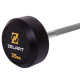 Штанга нерозбірна з фіксованою вагою пряма гумова Zelart Rubber Coated Barbell TA-2685-35 довжина-95см 35кг чорний