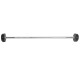 Штанга нерозбірна з фіксованою вагою пряма гумова Zelart Rubber Coated Barbell TA-2685-5 довжина-95см 5кг чорний
